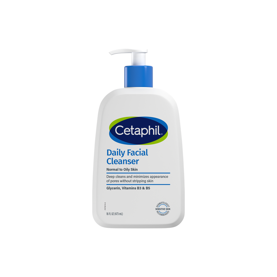 Cetaphil Daily Facial Cleanser, Normal to Oily Skin, 473ml